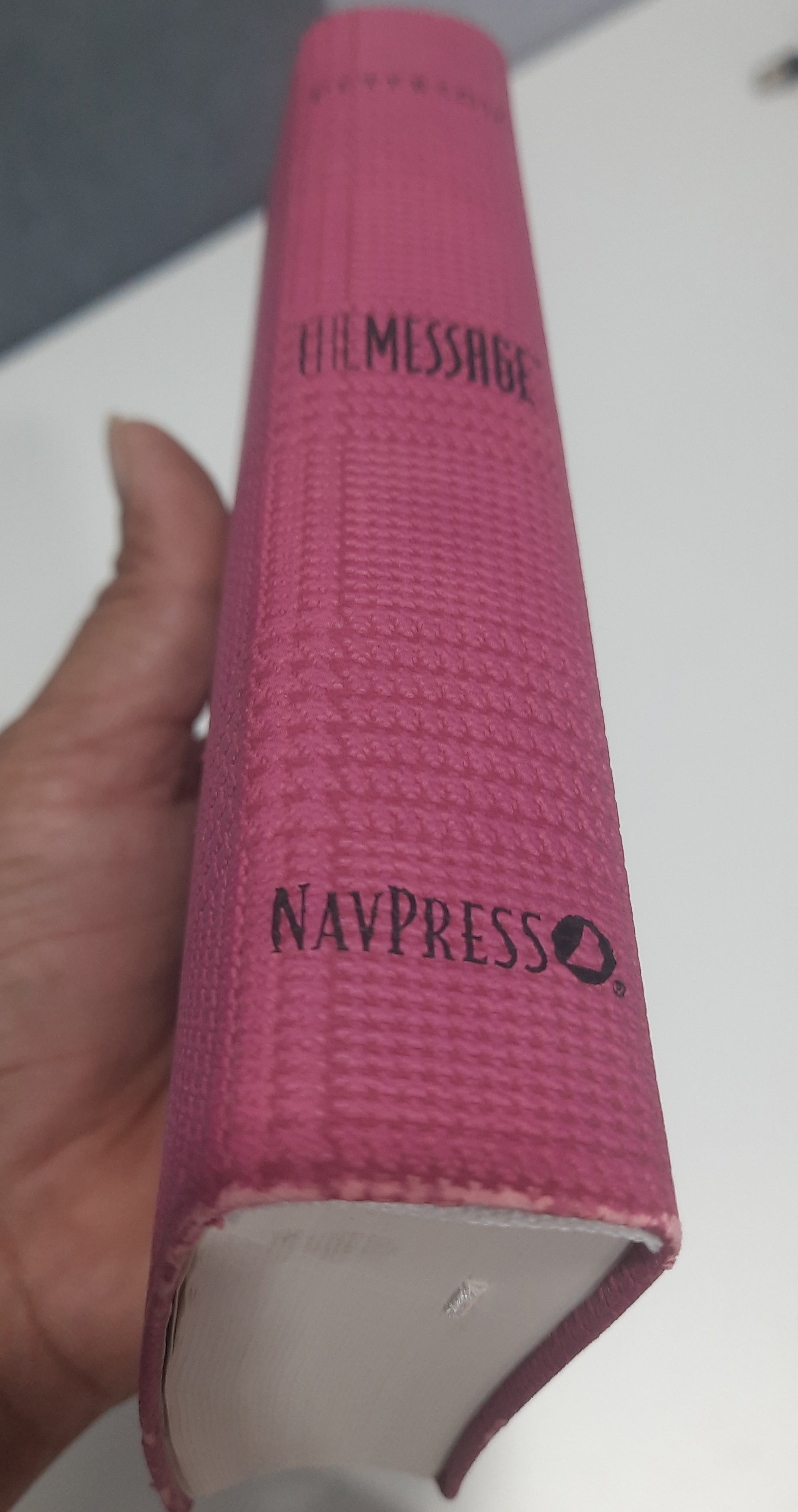 Message Bibles compact - leather cover damage - Not used - old stock