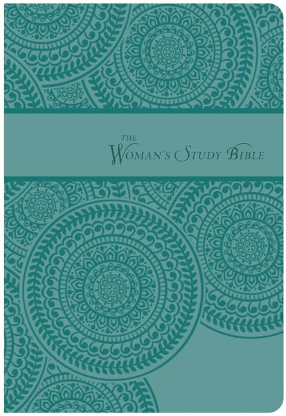 The Woman's Study Bible: New King James Version, Peacock Blue, Leather soft