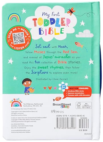 My First Toddler Bible      Board book – Small Dent - New Book