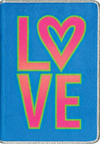 NLT Girls Slimline Bible Neon Love Imitation