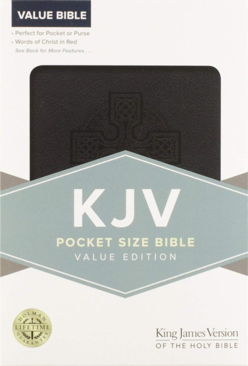 KJV Pocket Bible, Value Edition, Black Flexi bound