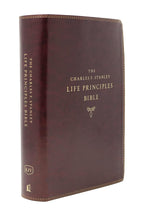 Kjv, Charles F. Stanley Life Principles Bible, 2nd Edition, Leathersoft, Burgundy, Indexed, Comfort Print: Growing in Knowledge and Understanding of God Through His Word Imitation Leather
