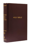 NKJV, Pew Bible, Large Print, Hardcover, Burgundy, Red Letter, Comfort Print Hardcover