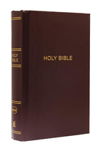 NKJV, Pew Bible, Large Print, Hardcover, Burgundy, Red Letter, Comfort Print Hardcover