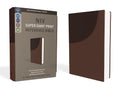 NIV: New International Version, Leather soft, Brown, Red Letter Edition, Super Giant Print, Reference Imitation Leather
