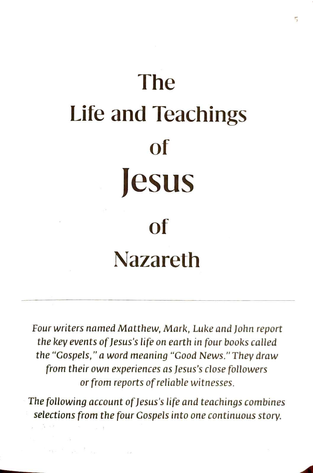 The Life & Teaching  Of Jesus Of Nazareth - ChristianBooksIndia.com