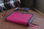 NIV, Thin line Bible, Compact, Imitation Leather, Pink/Brown, Red Letter Edition Imitation Leather