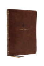 NRSV, Catholic Bible, Thin line Edition, Leather soft, Brown, Comfort Print Imitation