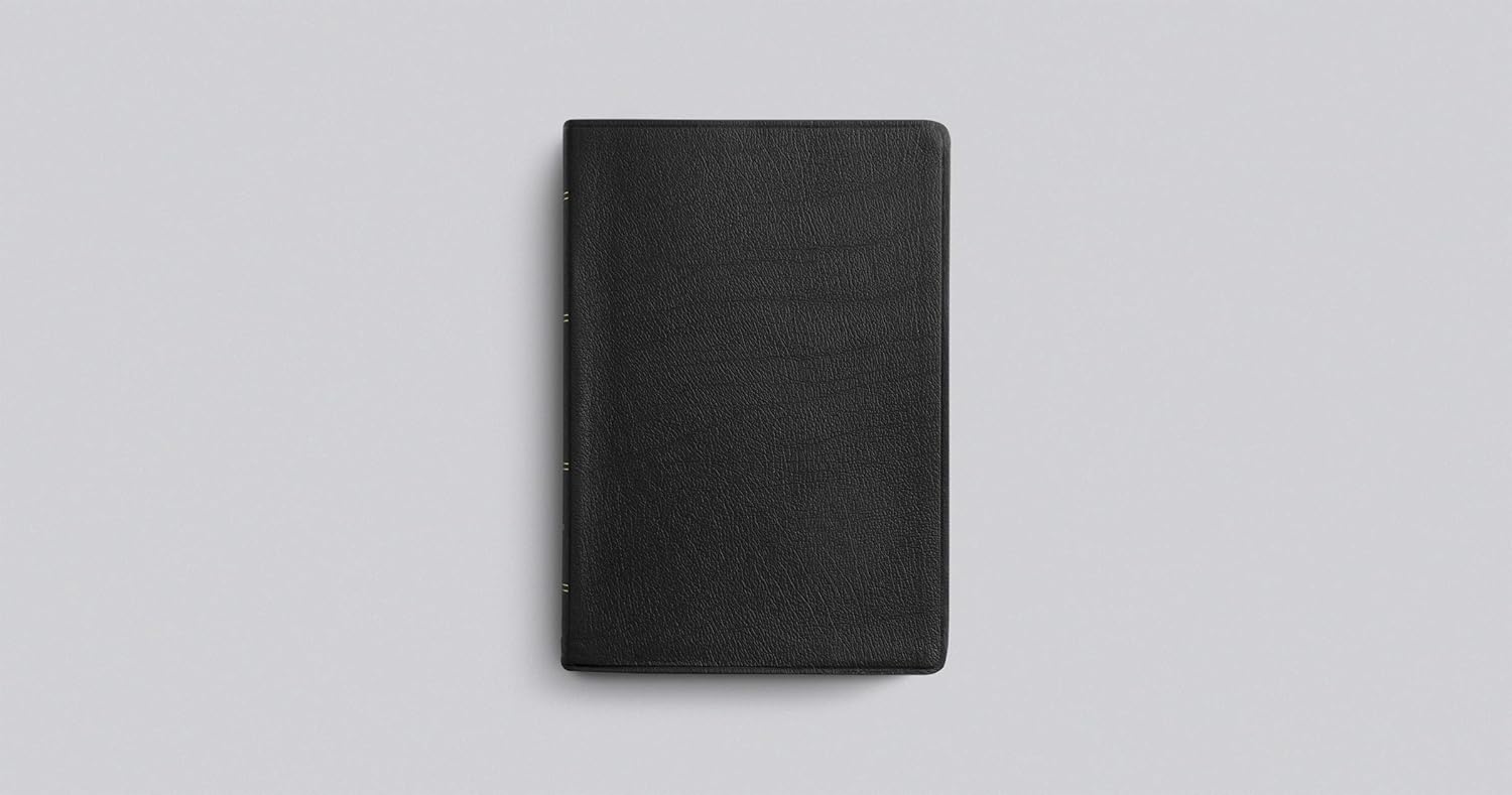 The Holy Bible: English Standard Version, Black, Genuine Leather, Wide Margin Bible Leather Bound