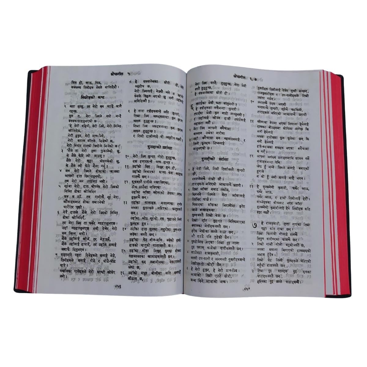 Nepali Holy Bible NEW | Revised Version | 1544 Pages | Flexibound Edition with Red Side Edges | Complete Old & New Testament in Nepali
