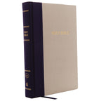 KJV Holy Bible, Giant Print Center-Column Reference Bible, Blue/Tan Cloth over Board, 53,000 Cross References, Red Letter, Comfort Print: King James Version: Holy Bible, King James Version Hardcover