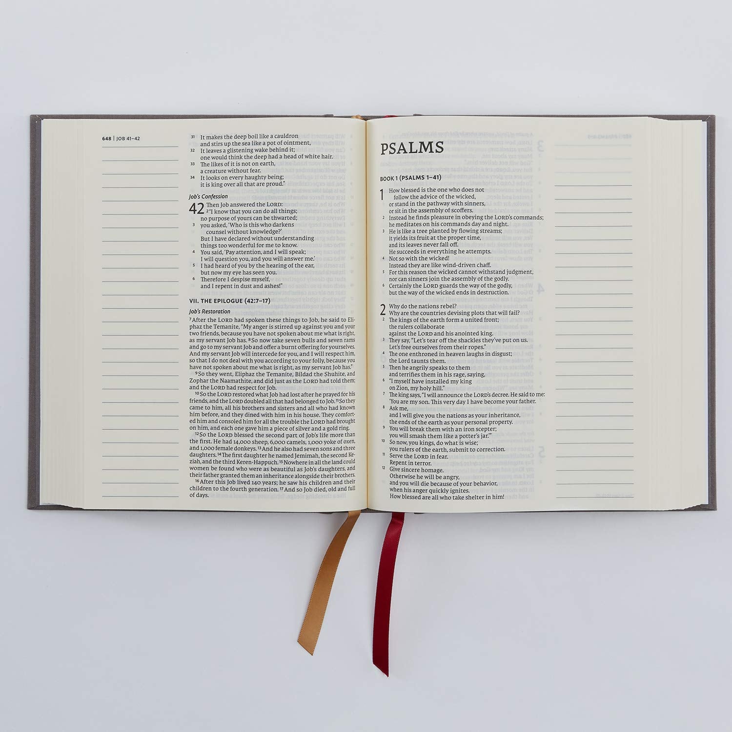 NET Bible, Journal Edition, Cloth over Board, Gray, Comfort Print Hardcover