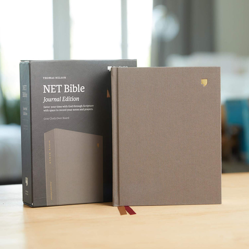 NET Bible, Journal Edition, Cloth over Board, Gray, Comfort Print Hardcover