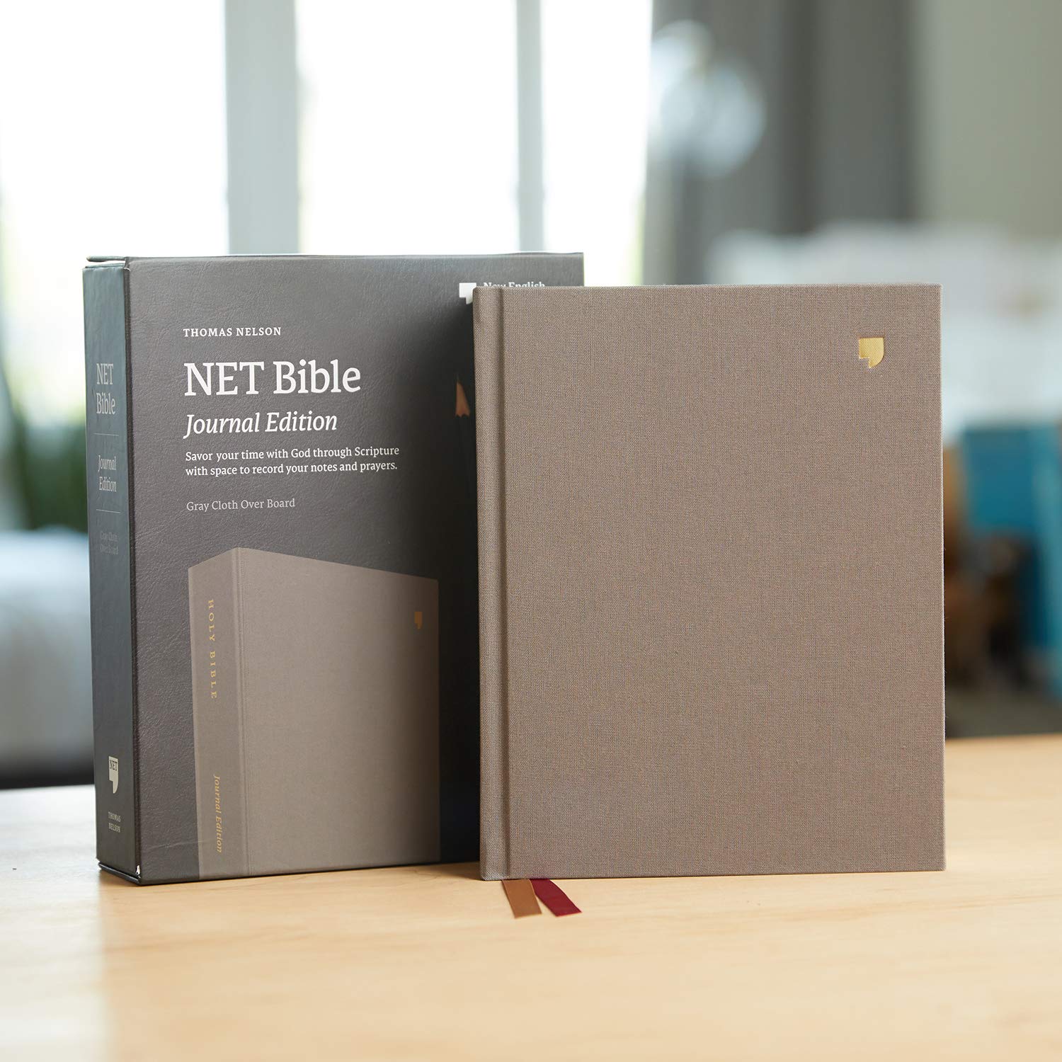 NET Bible, Journal Edition, Cloth over Board, Gray, Comfort Print Hardcover