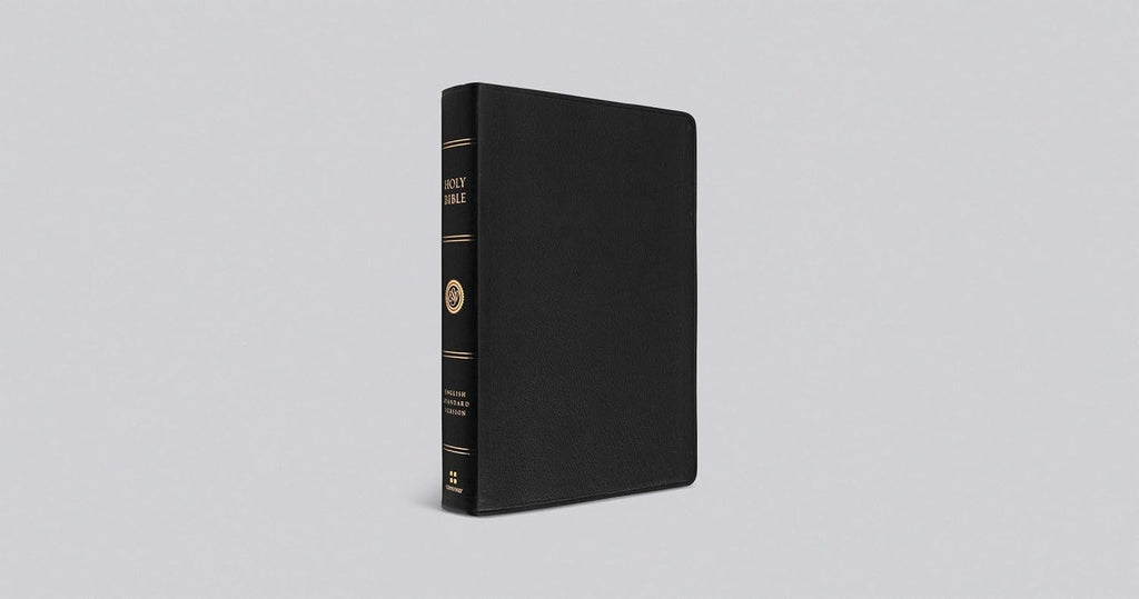 The Holy Bible: English Standard Version, Black, Genuine Leather, Wide Margin Bible Leather Bound
