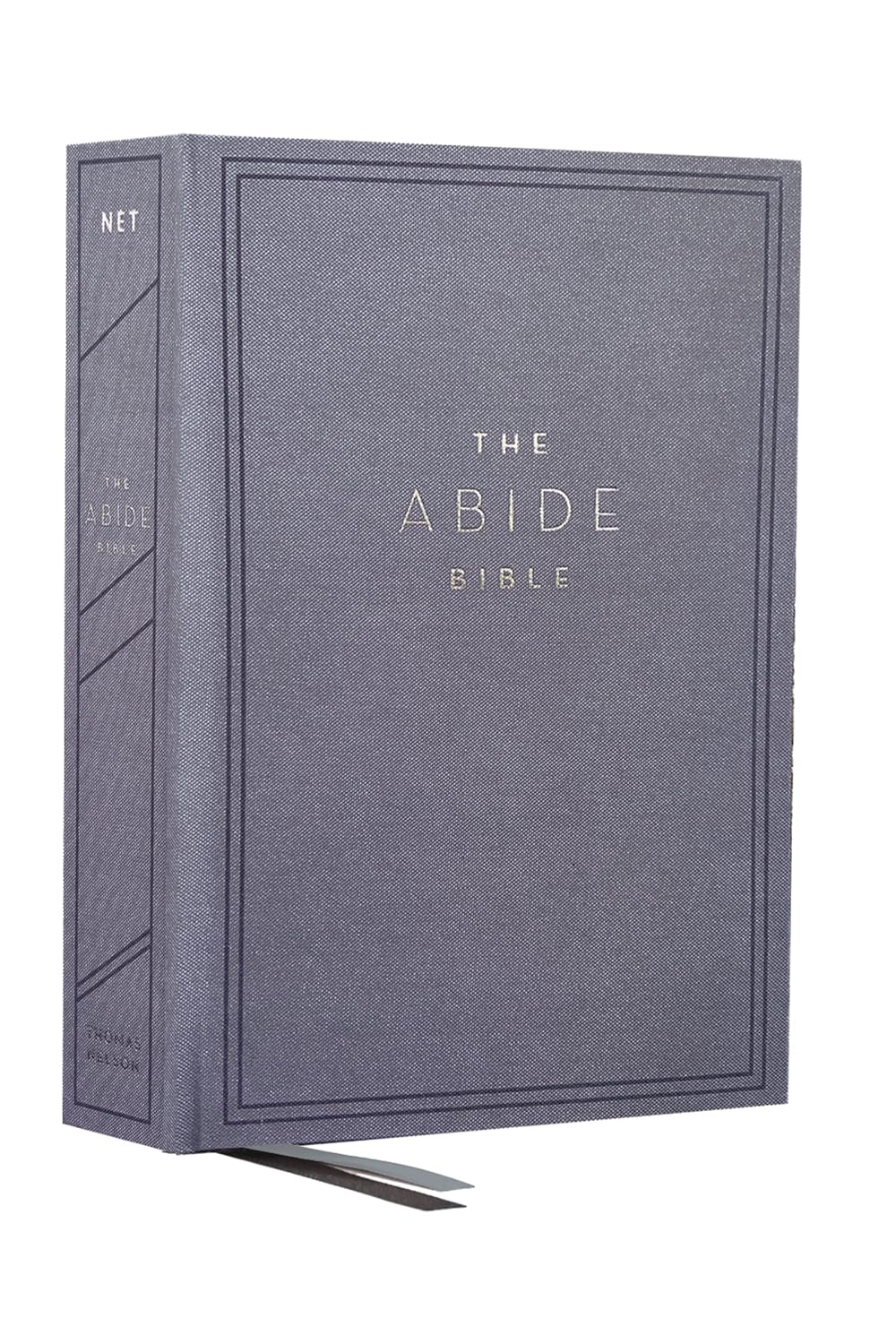 The NET, Abide Bible, Cloth over Board, Blue, Comfort Print: Holy Bible Hardcover