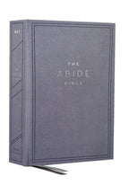 The NET, Abide Bible, Cloth over Board, Blue, Comfort Print: Holy Bible Hardcover