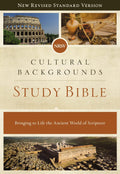 NRSV, Cultural Backgrounds Study Bible, Hardcover, Comfort Print Hardcover - some papers missing