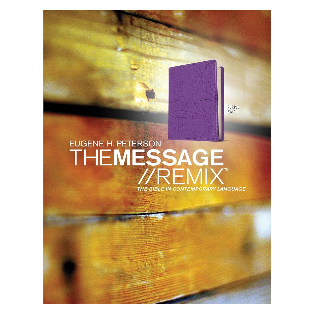 Message//Remix, The: The Bible in Contemporary Language: Purple Swirl Leather-Look Imitation Leather