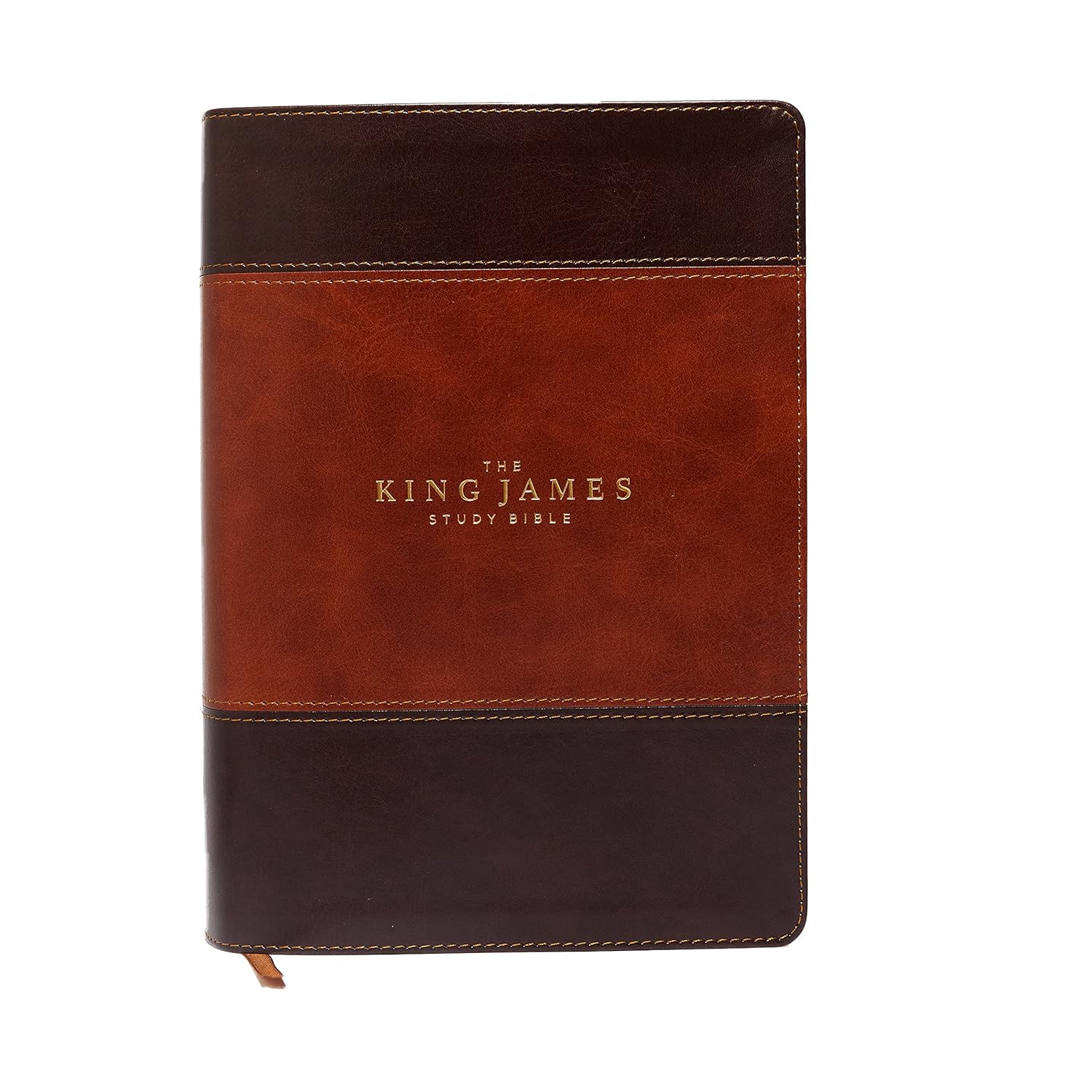 KJV, The King James Study Bible, Leather soft, Brown, Red Letter, Full-Color Edition: Holy Bible, King James Version Imitation Leather
