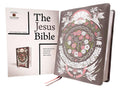 The Jesus Bible Artist Edition, NIV, Leathersoft, Gray Floral, Comfort Print: New International Version, Leather soft, Gray Floral, Artist Edition Imitation Leather