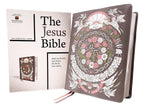 The Jesus Bible Artist Edition, NIV, Leathersoft, Gray Floral, Comfort Print: New International Version, Leather soft, Gray Floral, Artist Edition Imitation Leather