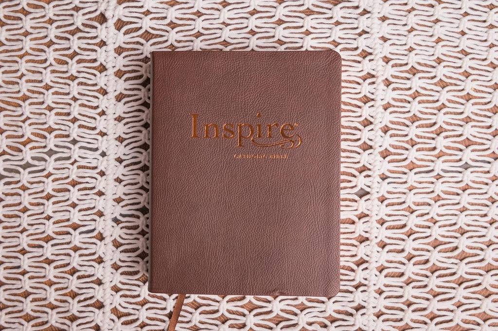 Inspire Catholic Bible NLT (Leatherlike, Dark Brown) Imitation Leather