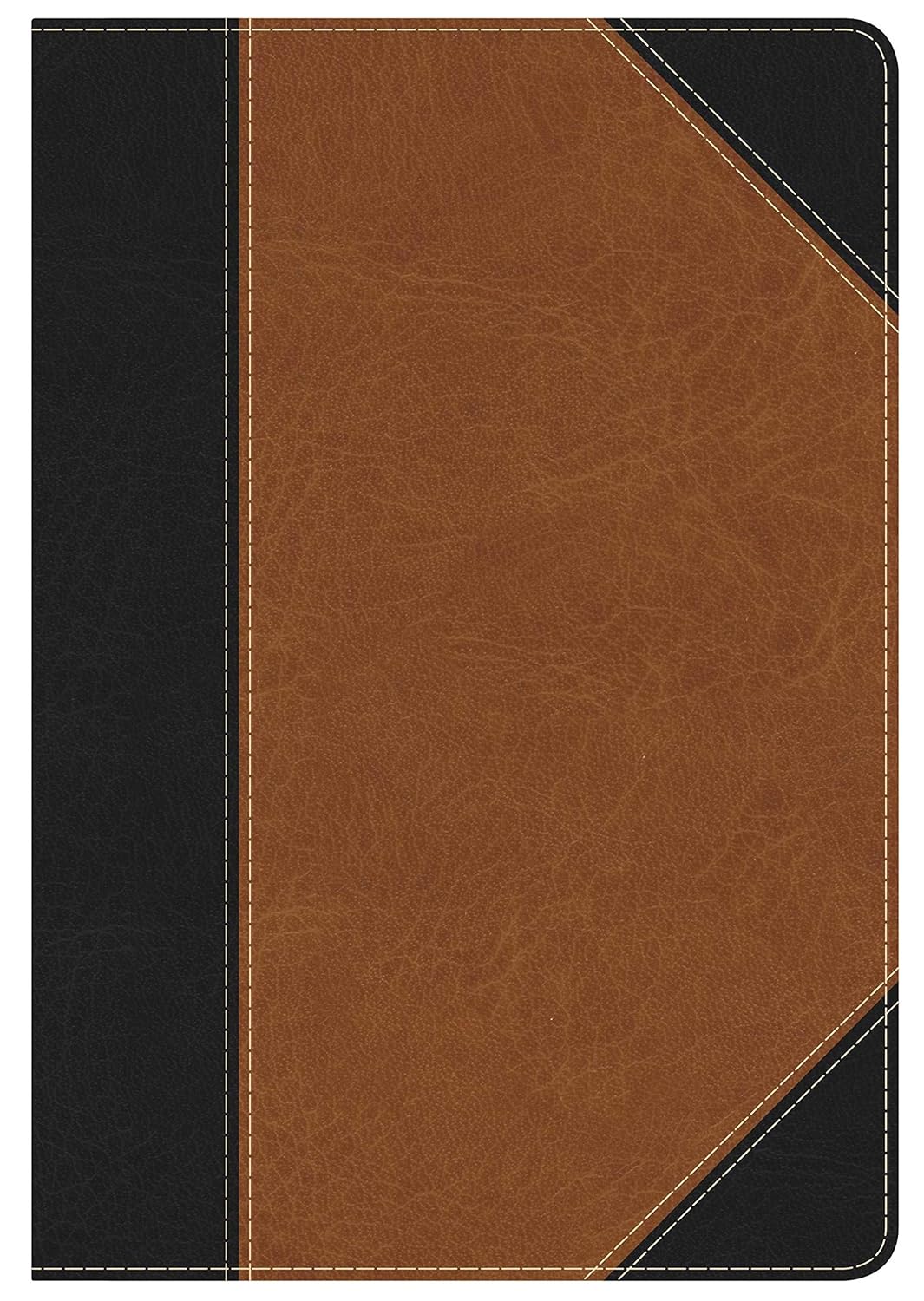 Holy Bible: King James Version, Black/Tan, Leather touch, Personal Size Study Bible Imitation Leather