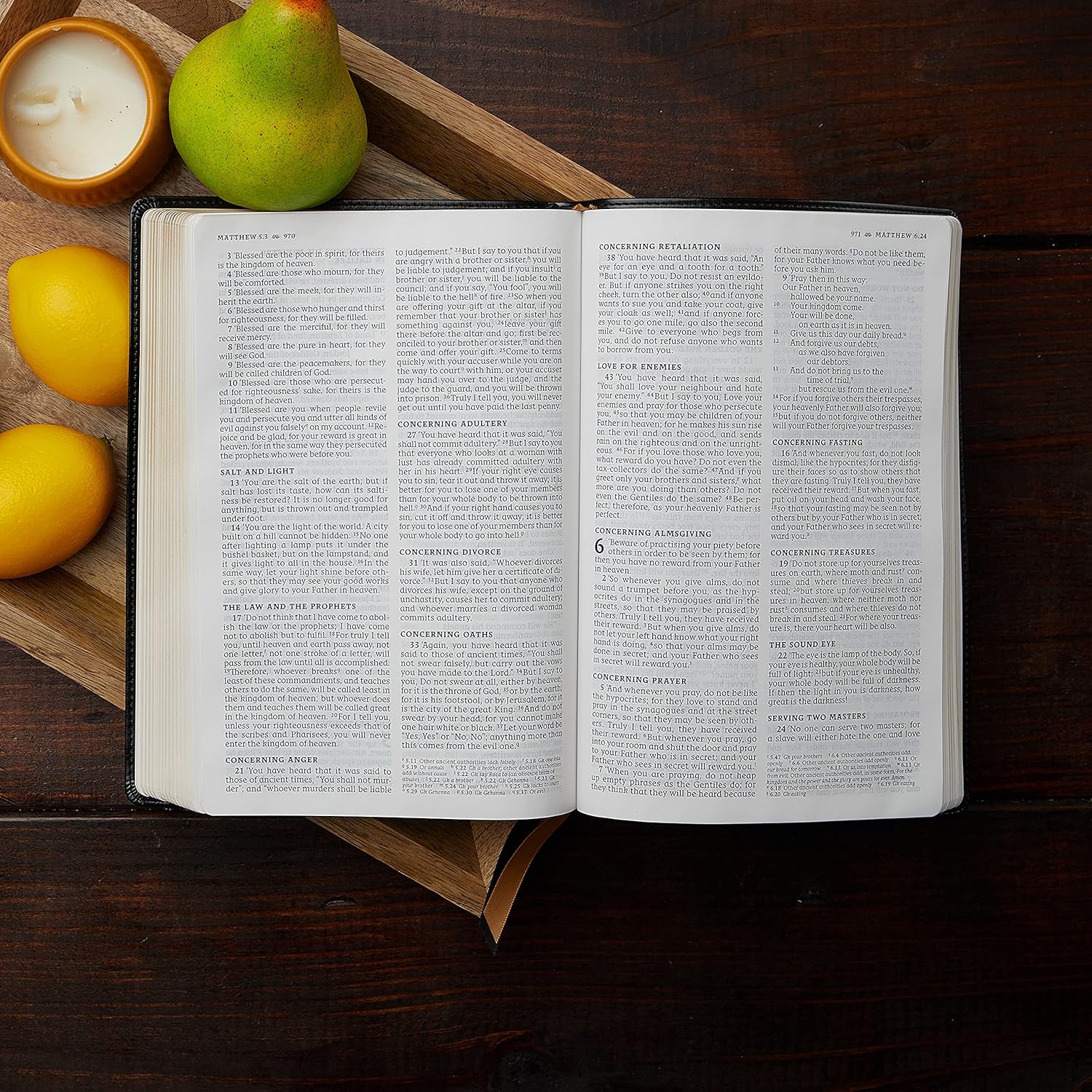 NRSV, Catholic Bible, Thin line Edition, Leather soft, Brown, Comfort Print Imitation