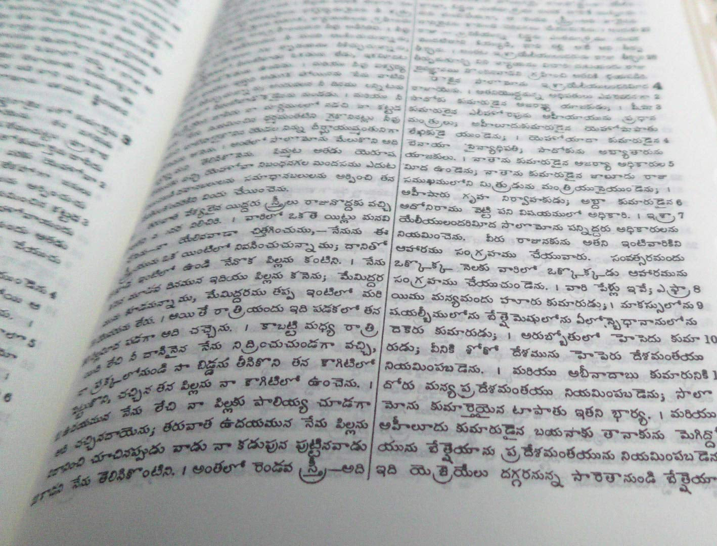 Telugu Bible Korina print with out zip burgundy